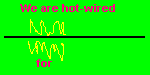 WE ARE HOT WIRED FOR LEARNING GIF, LETTERS OF WORDS GRADUALLY ADDED AS ELECTRICITY GRADUALLY MOVES FROM RIGHT TO LEFT ON THE WIRE